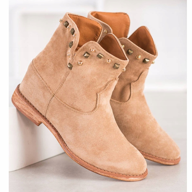 Bella Paris Stivali da cowboy beige caldi 2