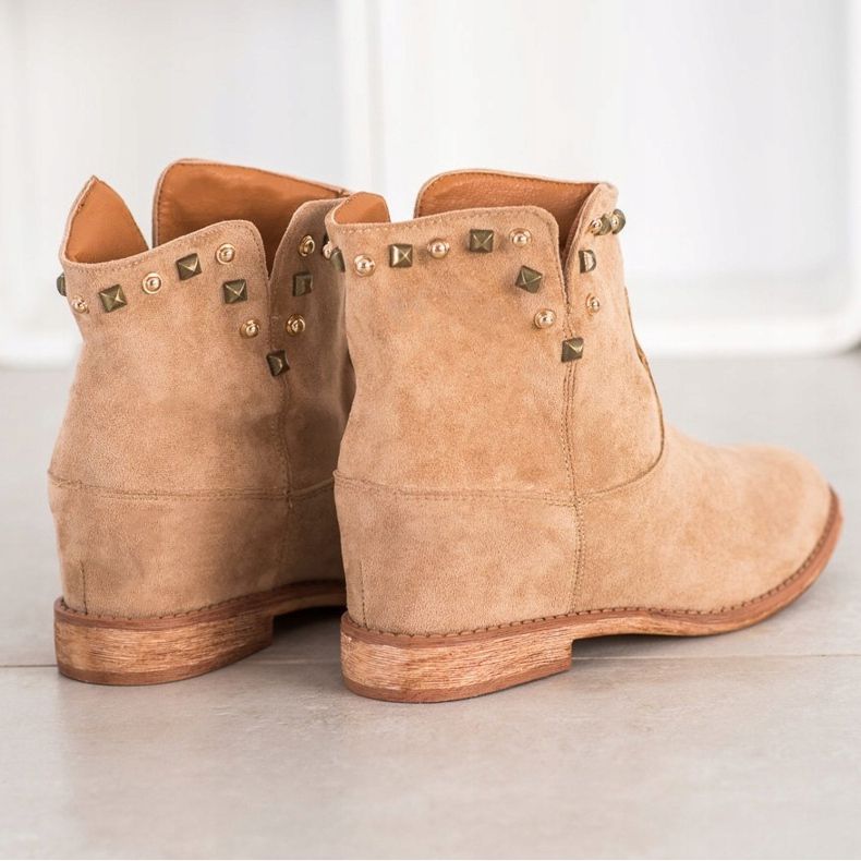 Bella Paris Stivali da cowboy beige caldi 1