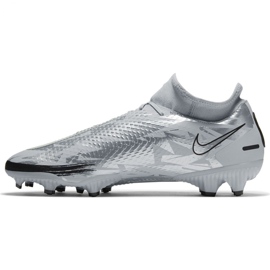 Nike Phantom Gt Scorpion Academy Dynamic Fit FG / MG M DA2266 001 scarpe da calcio blu d'argento 2