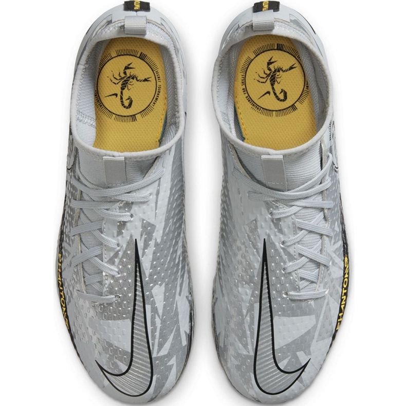 Nike Phantom Gt Scorpion Academy Dynamic Fit FG / MG Jr DA2287 001 scarpe da calcio blu grigio 1
