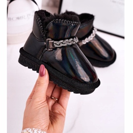 Apawwa Stivali Da Neve Per Bambini Con Pelliccia Petrol Black Princess nero 1