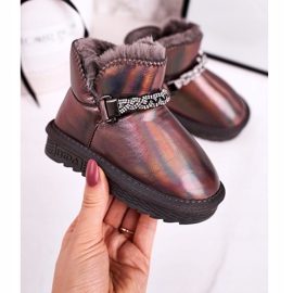Apawwa Stivali Da Neve Per Bambini Con Pelliccia Petrol Grey Princess multicolore 1