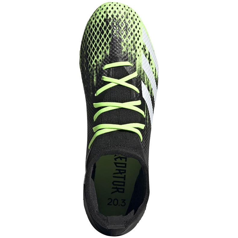 Scarpe calcio adidas Predator 20.3 Fg verde-nero EH2926 1