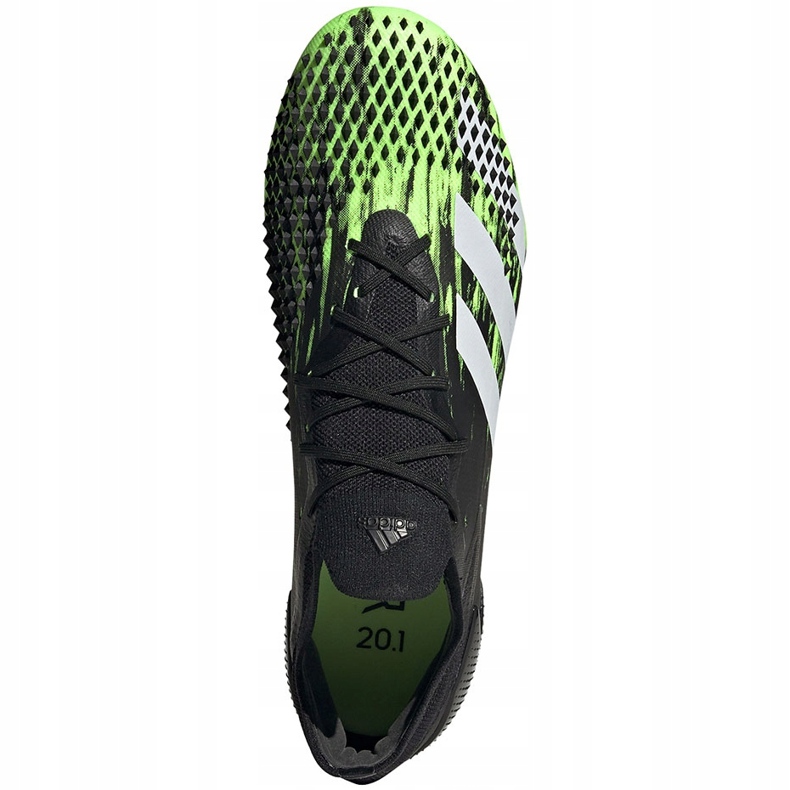Scarpe calcio adidas Predator Mutator 20.1 L Fg nere e verdi EH2885 nero 1