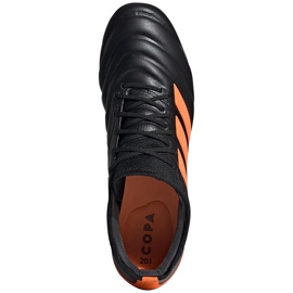 Adidas Copa 20.1 Fg scarpe da calcio nere e arancioni EH0882 2