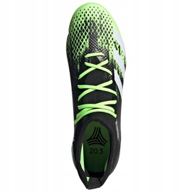 Scarpe calcio adidas Predator 20.3 Tf nere e verdi EH2912 nero 1
