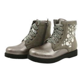 Miss Ragazze delle ragazze varnne con paillettes grigio cappuccino 1433 2