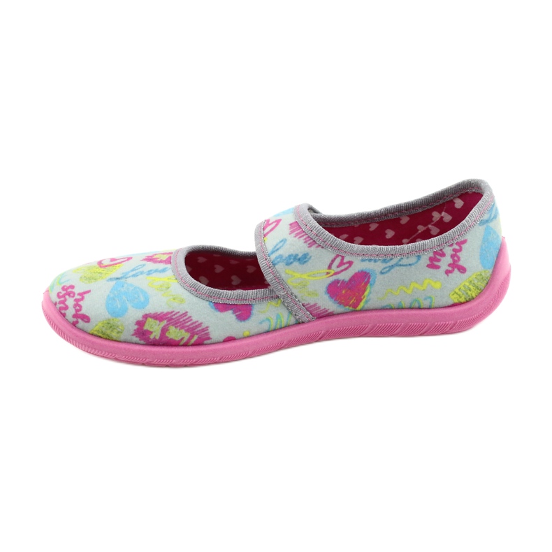 Scarpe per bambini Befado 945Y430 rosa grigio multicolore 2