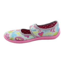 Scarpe per bambini Befado 945Y430 rosa grigio multicolore 2