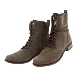 Stivali Donna Nicole Pelle Scamosciata Cappuccino 2593 032 marrone 2