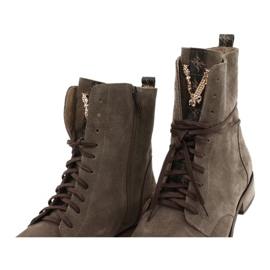 Stivali Donna Nicole Pelle Scamosciata Cappuccino 2593 032 marrone 3