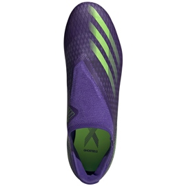 Scarpe da calcio Adidas X Ghosted.3 Ll Fg viola-verde EG8164 1