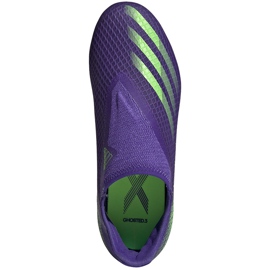 Scarpe da calcio Adidas X Ghosted.3 Ll Fg Junior viola-verde EH2015 1