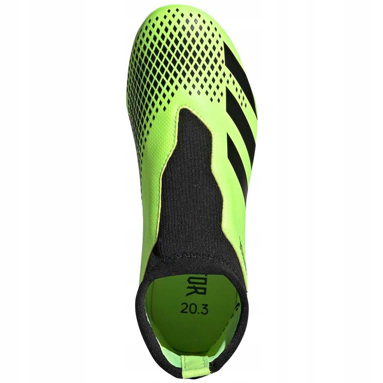 Scarpe da calcio Adidas Predator 20.3 Ll Fg Junior verde-nero EH3019 1