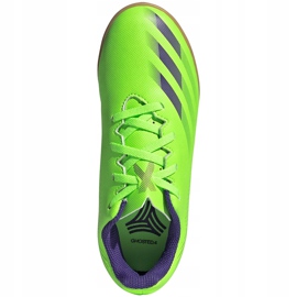 Verde adidas X Ghosted.4 In Junior scarpe da calcio EG8233 1