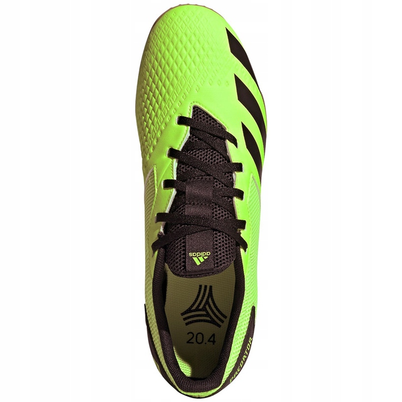Adidas Predator 20.4 In Sala scarpe da calcio verde e nero EH3005 1