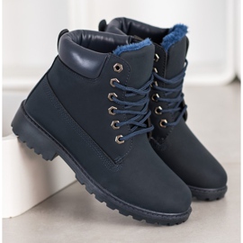 BOSHIMAO Trappers legati blu navy 2