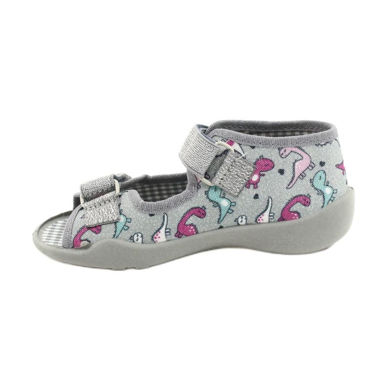 Scarpe per bambini Befado 242P105 d'argento grigio 2