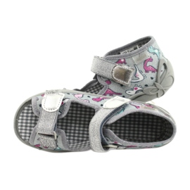 Scarpe per bambini Befado 242P105 d'argento grigio 5