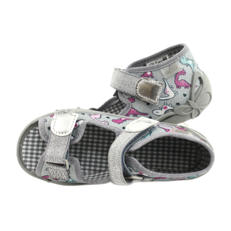 Scarpe per bambini Befado 242P105 argento grigio 5
