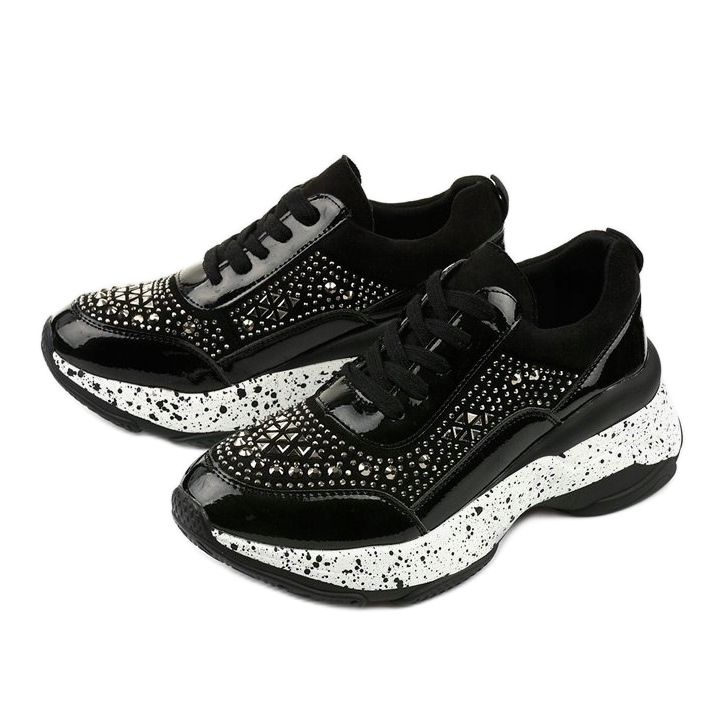 Sneakers nere realizzate in ecopelle scamosciata Quijor nero 2