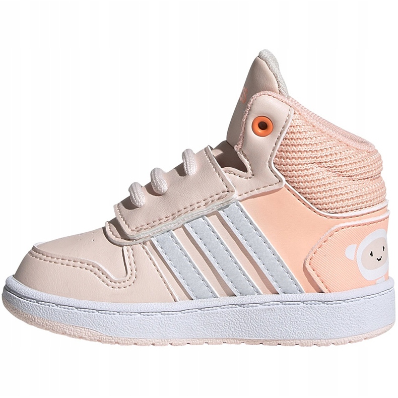 Scarpe da bambino Adidas Hoops Mid pink FW4924 rosa 1