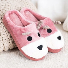 Bona Pantofole renne beige bianca rosa 1