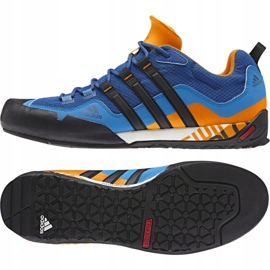 Scarpe Adidas Terrex Swift Solo M AQ5296 nero blu arancia 1