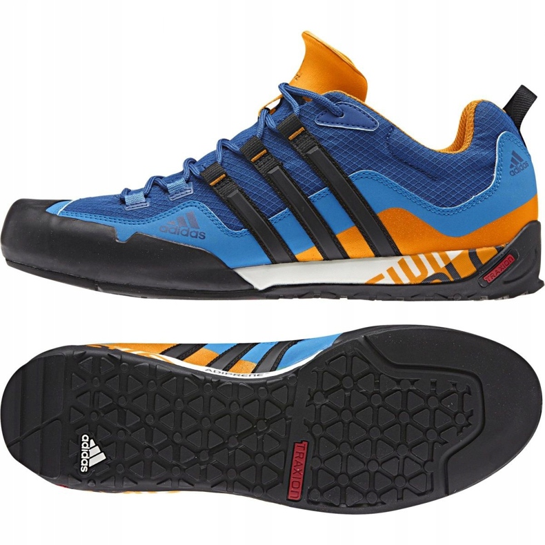 Scarpe Adidas Terrex Swift Solo M AQ5296 nero blu arancia 1