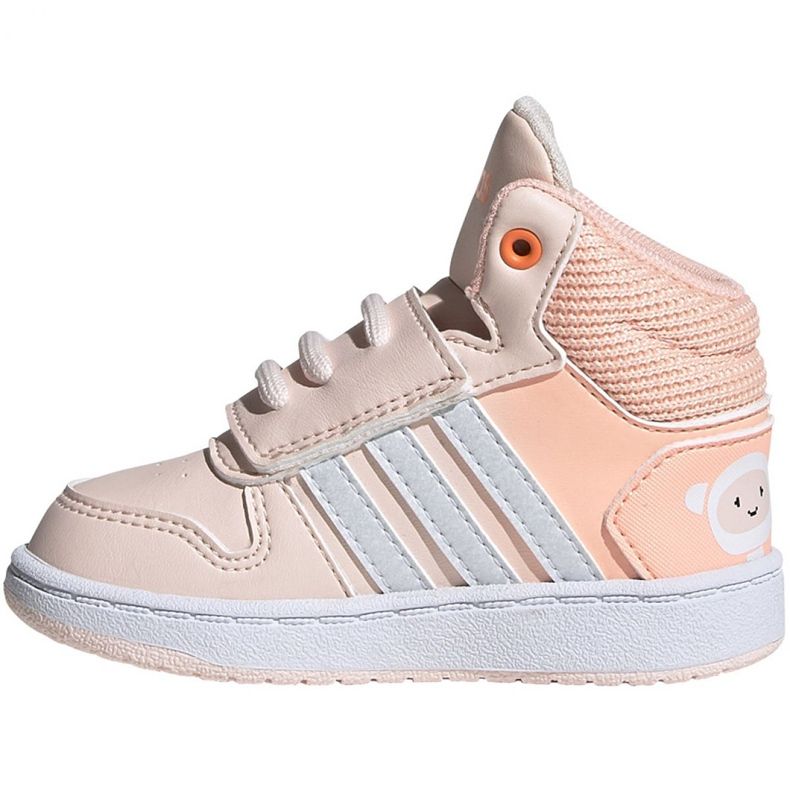Scarpe Adidas Hoops Mid Jr FW4924 rosa 1