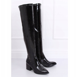Stivali laccati neri RB35P Black nero 2