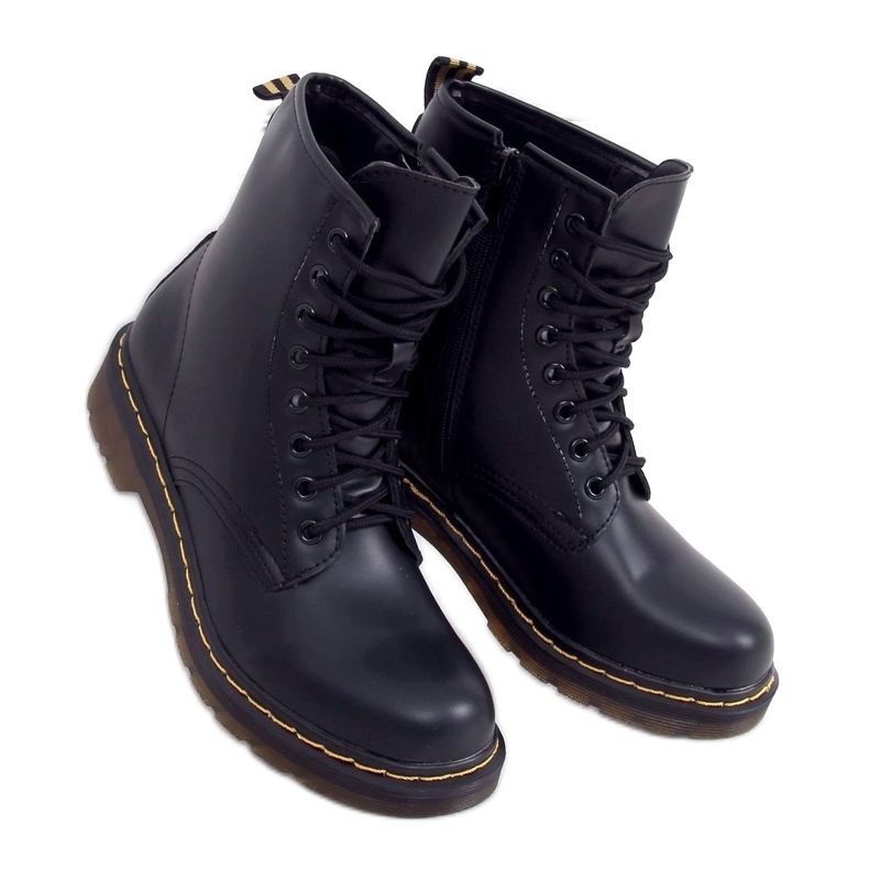 Stivaletti stringati nero martensiaki NC1019 Nero 1
