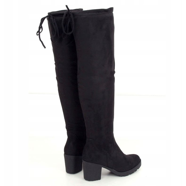 Stivali neri con tacco largo PE253P Black nero 1