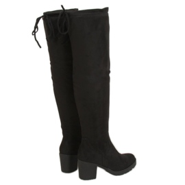 Stivali neri con tacco largo PE253P Black nero 2