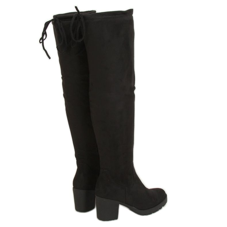 Stivali neri con tacco largo PE253P Black nero 2