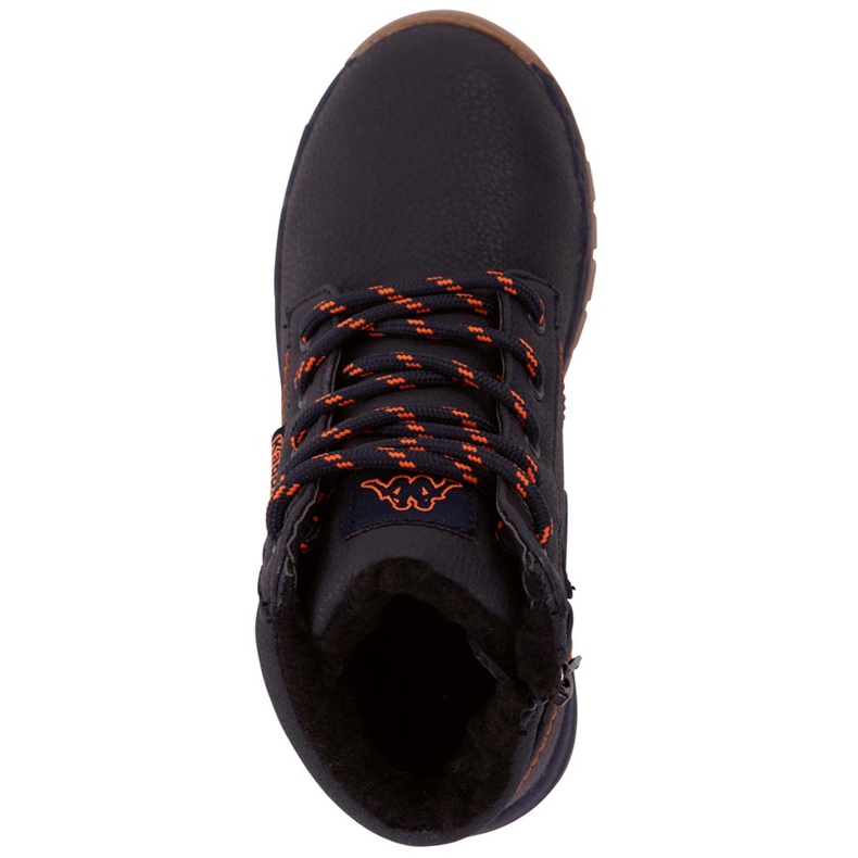 Kappa Cammy Fur T scarpe bambino nero e arancione 260637T 6744 1
