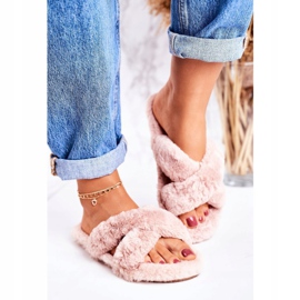 FRJ Pantofole da donna Pantofole in pelliccia marrone chiaro Cosy Time 1