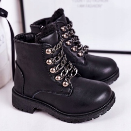 Catena in ecopelle per trappole isolate per bambini Black Rock &amp; Roll nero 1