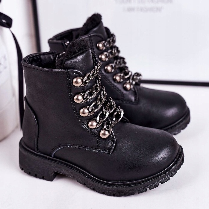 Catena in ecopelle per trappole isolate per bambini Black Rock &amp; Roll nero 1