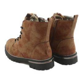 American Club Stivali da ragazza GC33 BROWN STACK marrone marrone 4