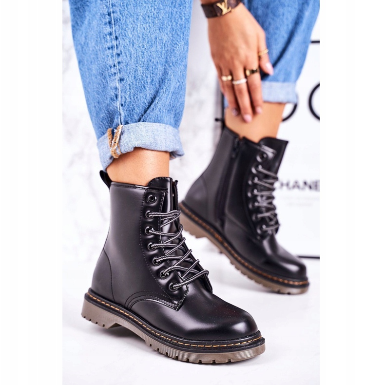 Stivali caldi da donna Matt Black Thunder nero 1