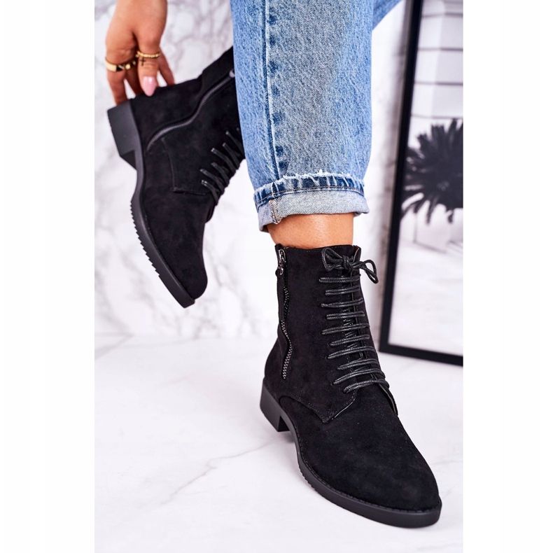 PJ1 Stivali classici in pelle scamosciata caldi da donna Black Simplicity nero 2