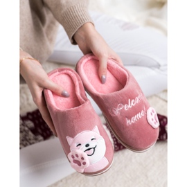 Bona Pantofole Welcome Home rosa 1
