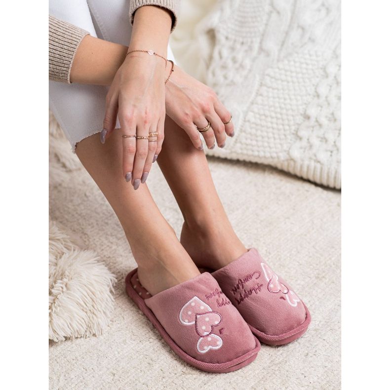 Bona Calde pantofole Happy Comfort rosa 1