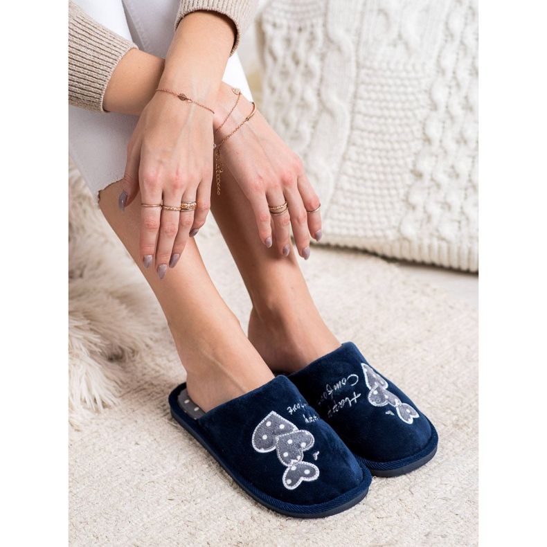 Bona Calde pantofole Happy Comfort blu navy 2