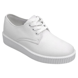 Stivali Creepers su piattaforma bianca BK-15 1