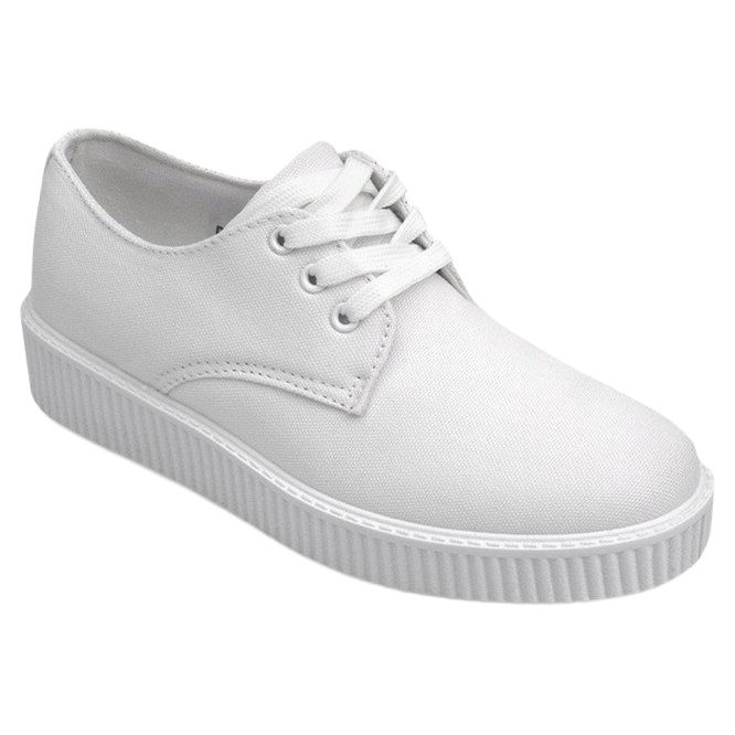 Stivali Creepers su piattaforma bianca BK-15 1