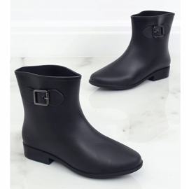 Stivaletti con fibbia nero D32 Black 1