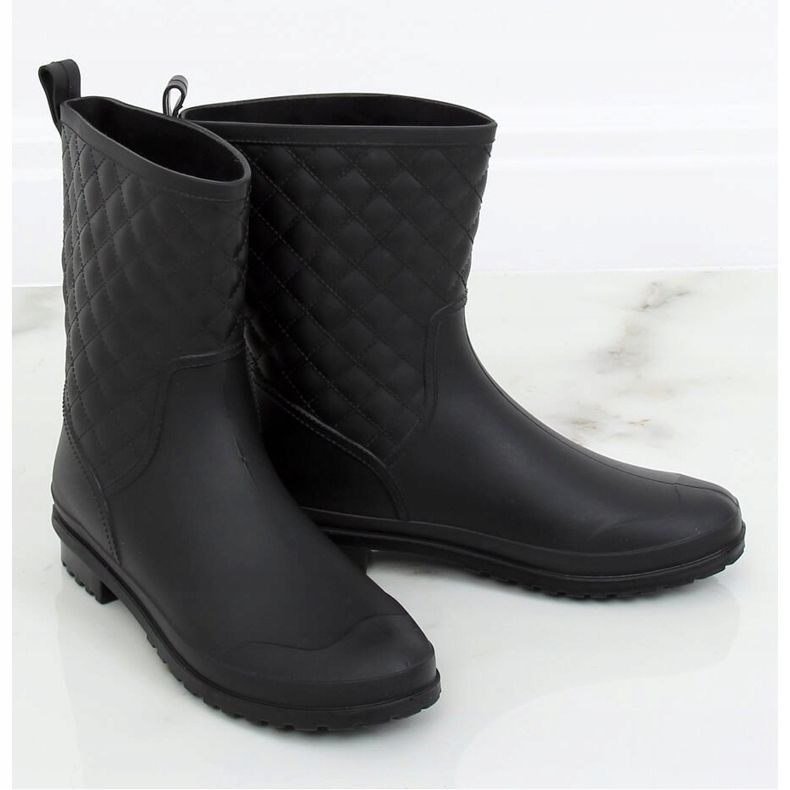 Galosce trapuntate da donna nere DC06 Black nero 1