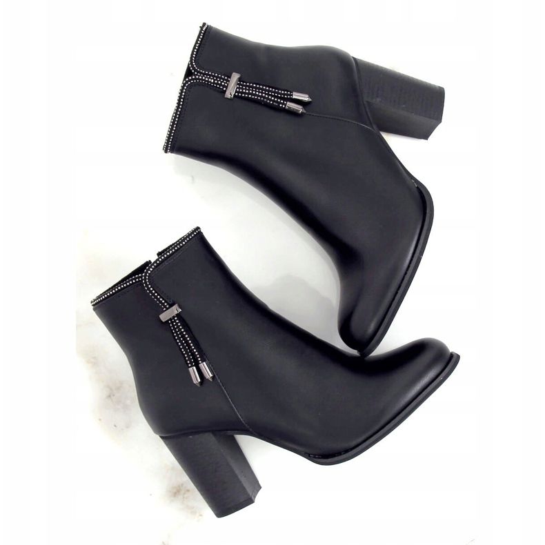 Stivali neri con tacco alto Z145 Black nero 1
